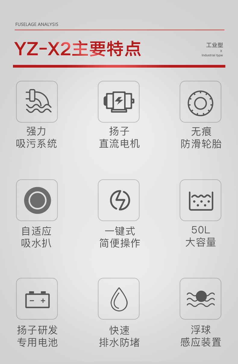 扬子X2手推式洗地机(图6) 扬子X2手推式洗地机